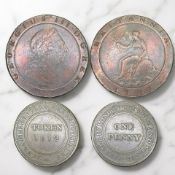 A George III cartwheel two pence 1797, F/VF with lustre,