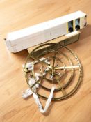 A contemporary gilt metal ceiling light fitting, diameter 55 cm,