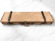 An antique C G Bonehill Ltd canvas shotgun case,