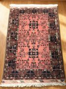 A Turkoman rug, Afghanistan, 163 cm x 103 cm.