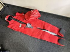 An immersion suit in carry bag (new old stock)