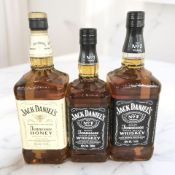 Two bottles of Jack Daniels Old No.