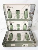 Three Baylis & Harding wellness cosmetic gift sets.