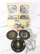 A group of German Heinrich porcelain collector's plates in boxes,
