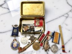 A World War I pair comprising British War Medal and Mons Star, named to 4179 PTE. C W Savage, 1/D.