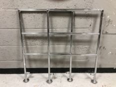 Two chrome radiators, approximately 64 cm x 94 cm.