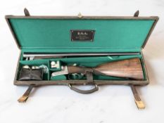 A BSA double-barrelled 12 bore ejector shotgun, serial number 50443,