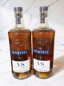 Two bottles of Martel VS fine cognac, 70cl.