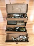 A case containing medical apparatus.