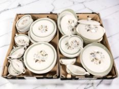 A quantity of Wood & Sons ironstone alpine white tea and dinner wares.