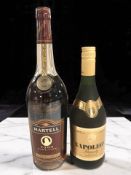 A 1 litre bottle of Martel VSOP Medaillon Old Fine cognac,
