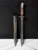 A Czechoslovakian VZ24 bayonet, with 29.