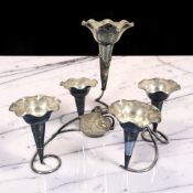 A Mappin & Webb EPNS table epergne, height 27 cm.