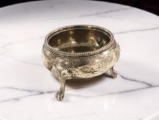 A Victorian silver salt. CONDITION REPORT: 77.5g.