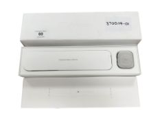 An Apple Watch Series 4, Silver Aluminium Case White Sports Band, 40mm,