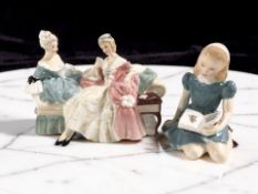 Two Royal Doulton figures 'The Love Letter' HN2149 and 'Alice' HN2158.