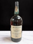 A magnum bottle of Graham's 1975 Vintage Port,