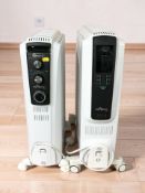 Two DeLonghi radiators.