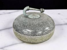 A curling stone.