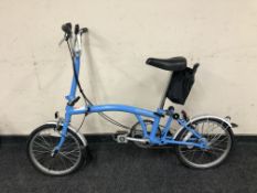A Brompton folding bike, frame 9