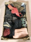 Lady's purses and belts including sequined examples, etc.