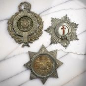 A Victorian silver Ancient Order of Foresters sash badge, presented to Bro W.