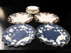 A Royal Crown Derby Imari twin handled soup bowl and saucer,