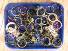 A collection of costume bangles.