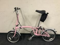 A Brompton folding bike, frame 9
