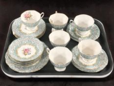 Twenty pieces of Royal Albert Enchantment tea china.