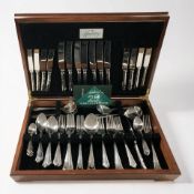 A canteen of Housley International stainless steel cutlery.