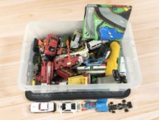 Assorted die cast vehicles including Matchbox Superkings, Dinky, etc.