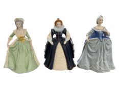 Three Franklin porcelain limited edition figures 'Catherine the Great',