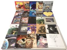 Vinyl LP records including Thin Lizzy, Rainbow, The Who, AC/DC, Dr Hook, etc.