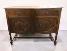 An early 20th century oak sideboard, width 123 cm.