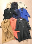 Lady's clothing to include a Marella wool and mohair coat, size 14,