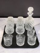 Waterford Crystal to include a set of six rummers, height 13 cm, set of four brandy glasses,