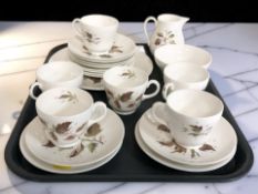 Twenty one pieces of Wedgwood Wakefield tea china.