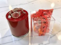 A Swatch Watch 'Candle Dinner' and another 'Cupid's Bow' (2)