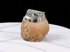 A Robert 'Mouseman' Thompson of Kilburn oak table lighter, 20th century,