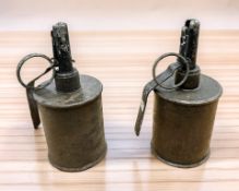Two inert Polish RG-42 hand grenades