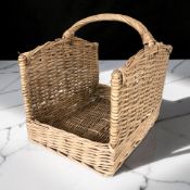 A wicker basket, length 55 cm.