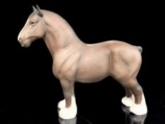 A Beswick matte glazed horse CH. Burnham Beauty, height 27 cm.
