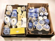 A collection of Ringtons caddies, tea pots, ginger jars, mugs, etc.