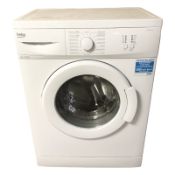 A Beko 6 kg washing machine.