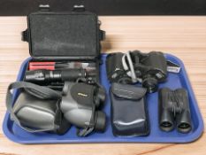 A pair of Carl Zeiss Jena Jenoptem 8x30 W binoculars,