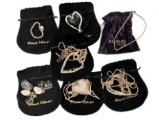 A group of Frank Usher costume necklaces,