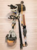 A Ryobi petrol multi-tool.