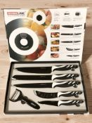 A Swissline Switzerland five piece knife set, in box.