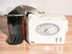 A Swan Teasmade and a Krups coffee maker.